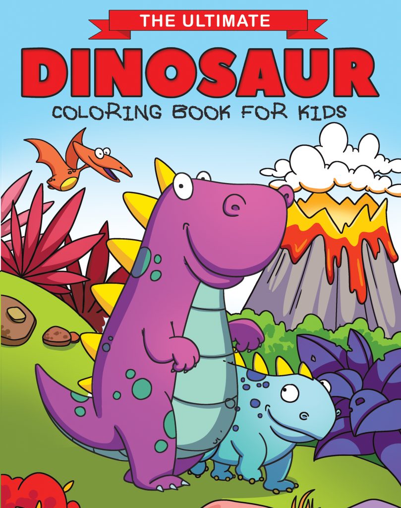 The Ultimate Dinosaur Coloring Book for Kids (USA Version)