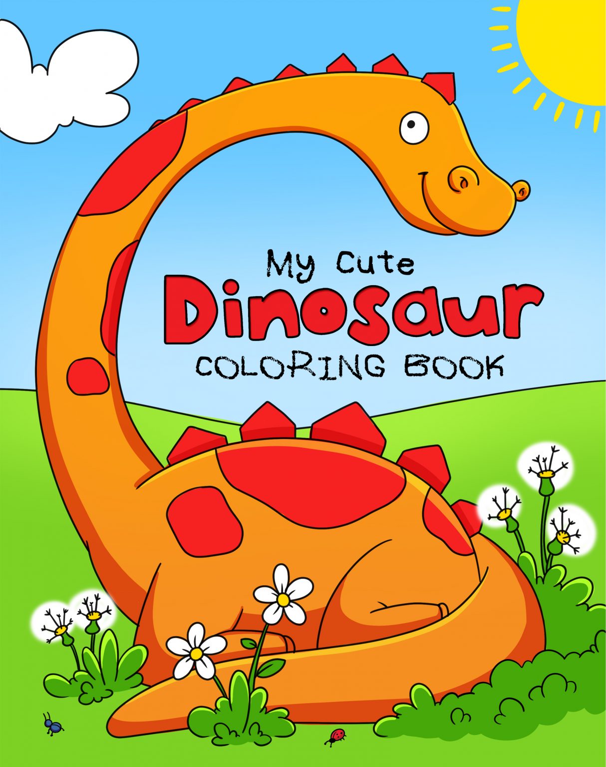 My Cute Dinosaur Coloring Book for Toddlers, Kids & Children...
